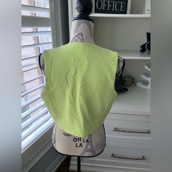 CHRISTIAN LACROIX Bolero Bright Green Vest Shirt Women’s Size Medium Worn Once - Picture 6 of 12